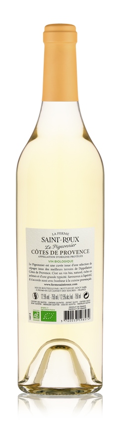 Blanc AOP Côtes-de-Provence - étiquette